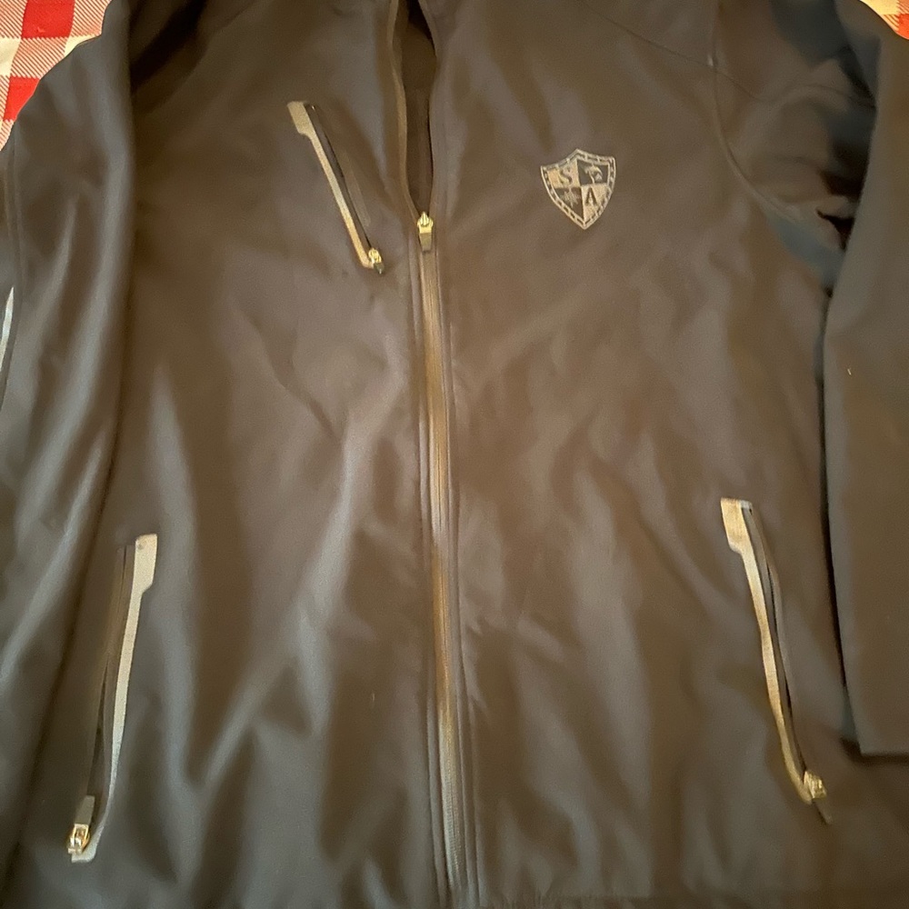 SA Fishing branded lightweight waterproof jacket